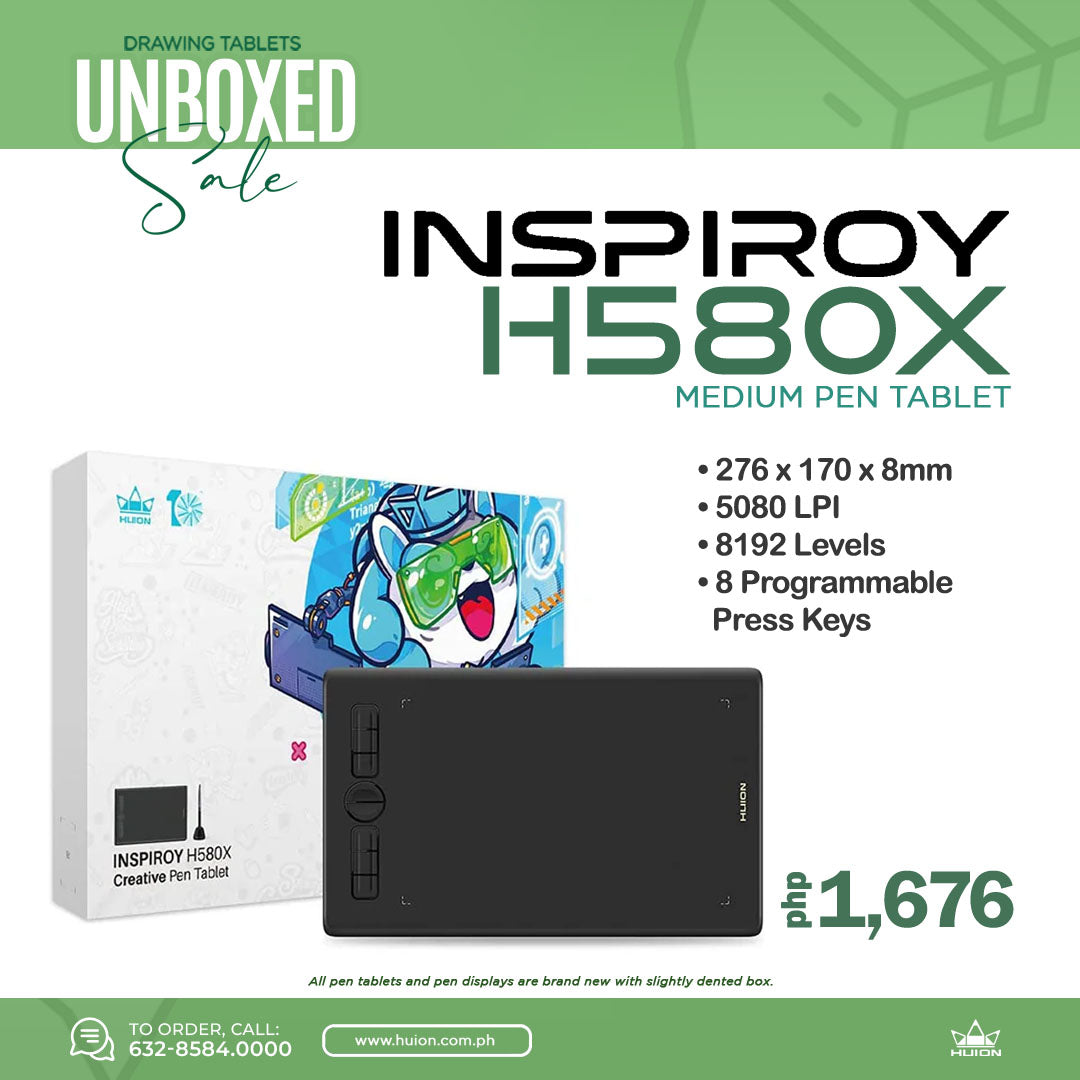 Huion Unboxed Sale (Brand New But No Box)