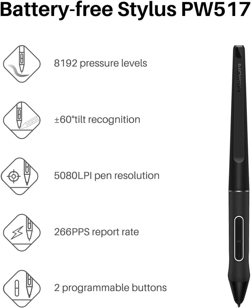 Kamvas 13 with Stand - Cosmo Black (L)