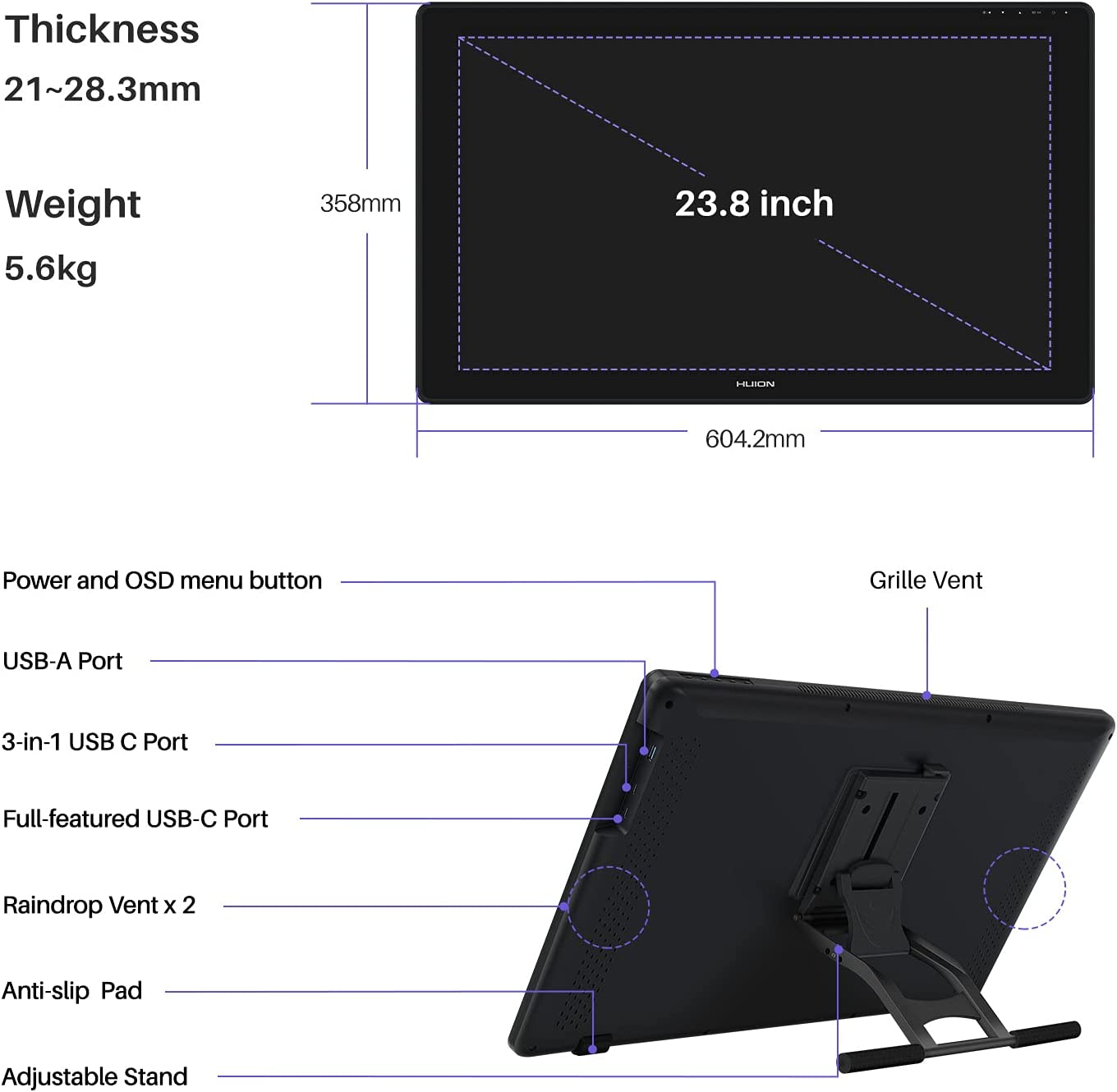 Kamvas 24+ 2.5K QHD (GS-2402)
